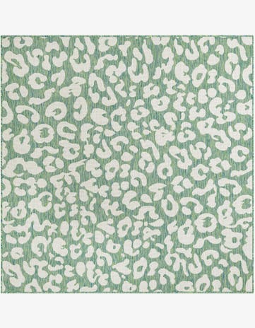 6' x 6' Easy-Clean Safari Indoor / Outdoor Square Rug