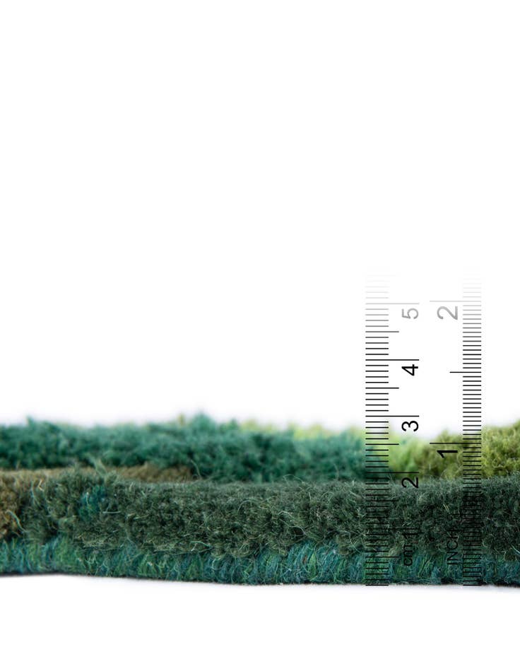 Detail image of 2' x 6' 1 Moss Garden Freeform Rug