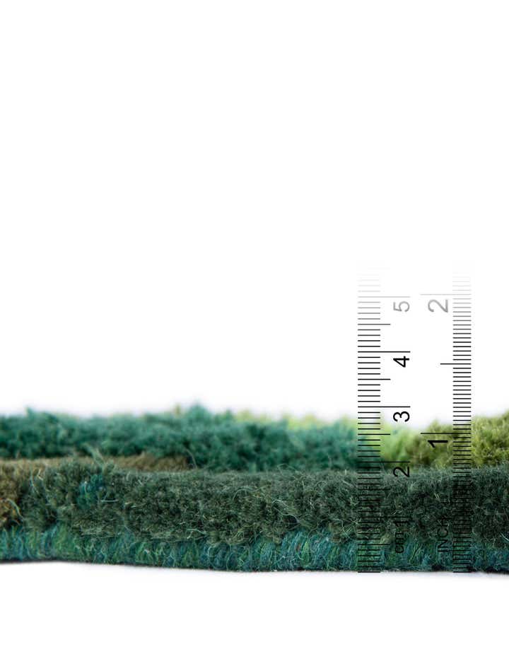 2' x 6' 1 Moss Garden Freeform Rug