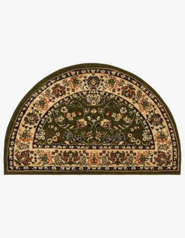 2' 7 x 4' Kashan Design Hearth Rug