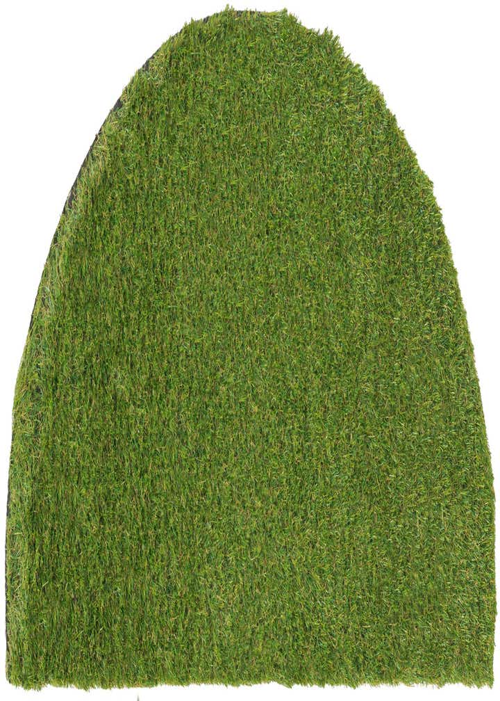 2' 2 x 3' 7 Easy-Clean Grass Indoor / Outdoor Hearth Rug