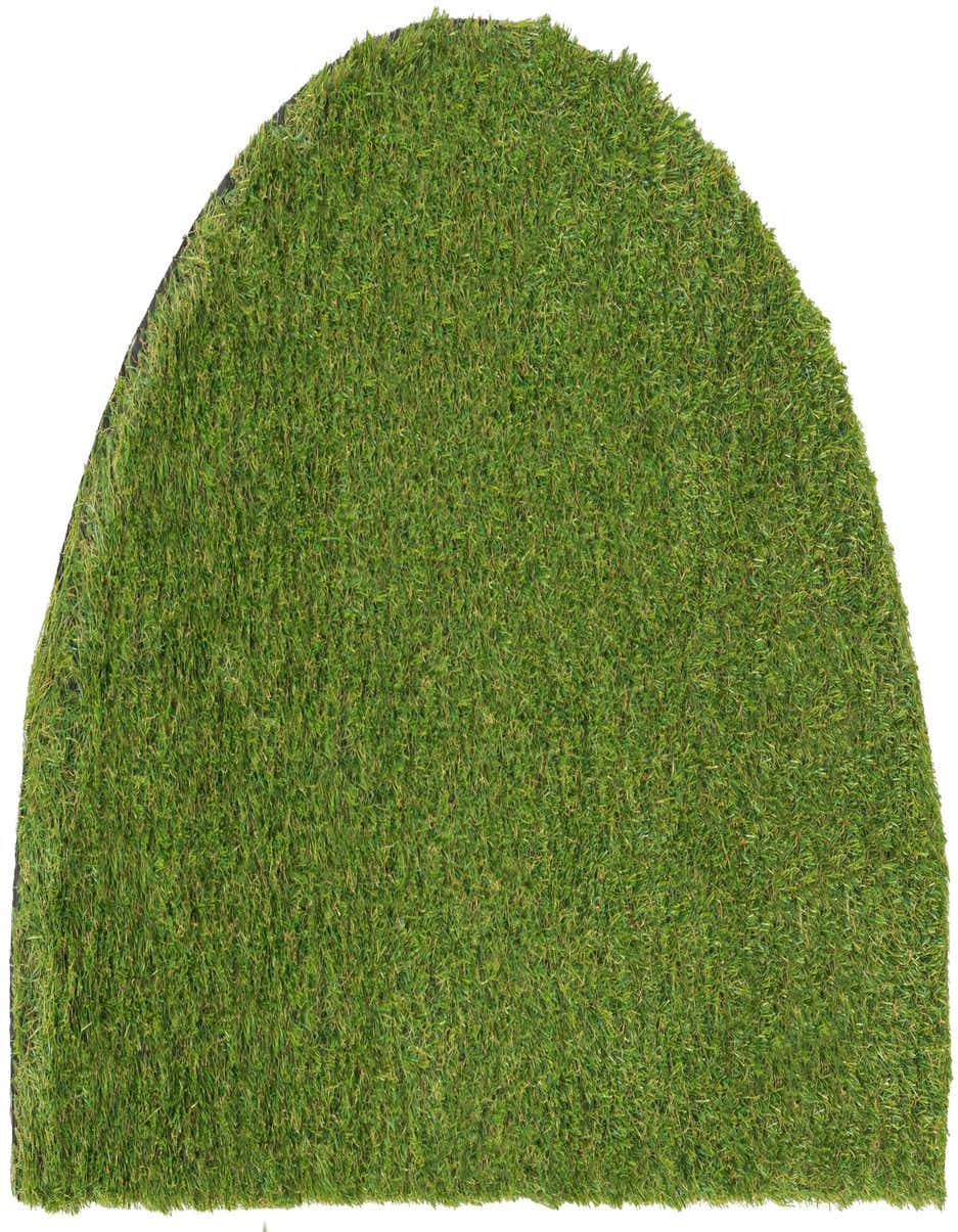 2' 2 x 3' 7 Easy-Clean Grass Indoor / Outdoor Hearth Rug