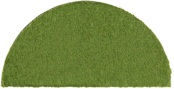 Detail image of 3' x 6' Easy-Clean Grass Indoor / Outdoor Hearth Rug