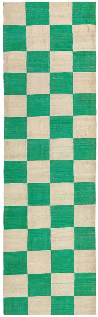 2' 10 x 9' 8 Hand Woven Kilim Modern Wool Runner Rug