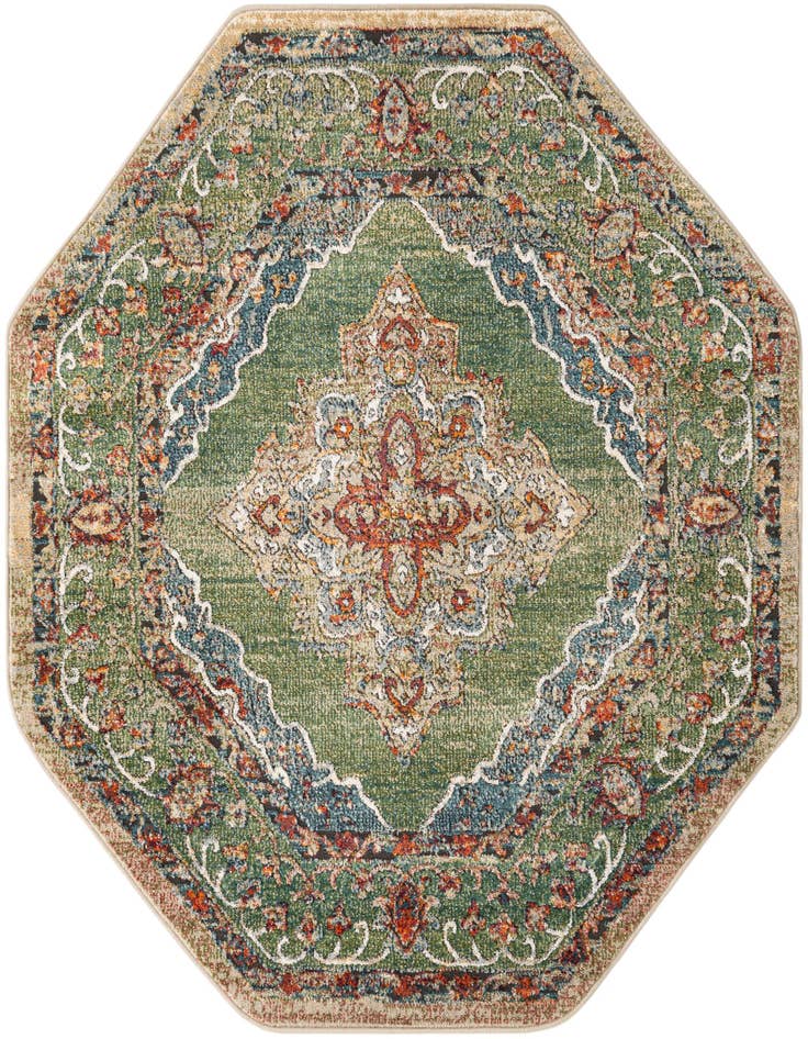Detail image of 5' x 5' Isabella Octagon Rug