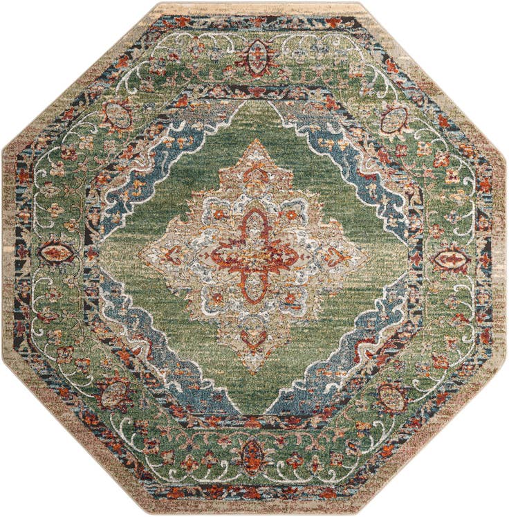 Detail image of 7' 10 x 7' 10 Isabella Octagon Rug