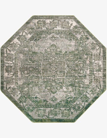 Green Isabella Octagon Rug