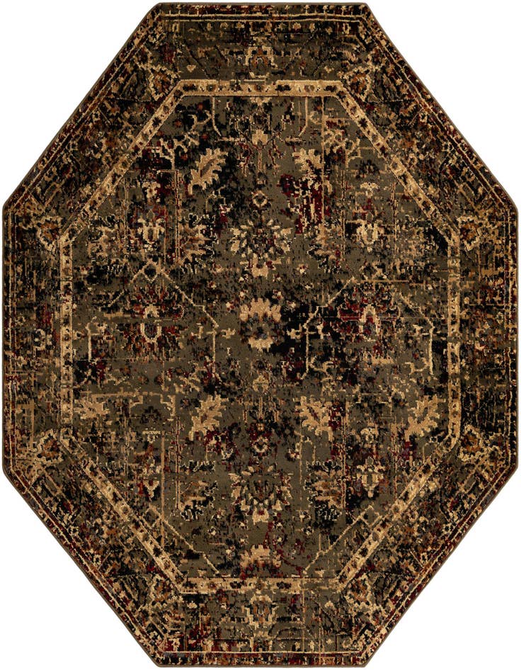 Detail image of 7' 10 x 7' 10 Saturn Octagon Rug