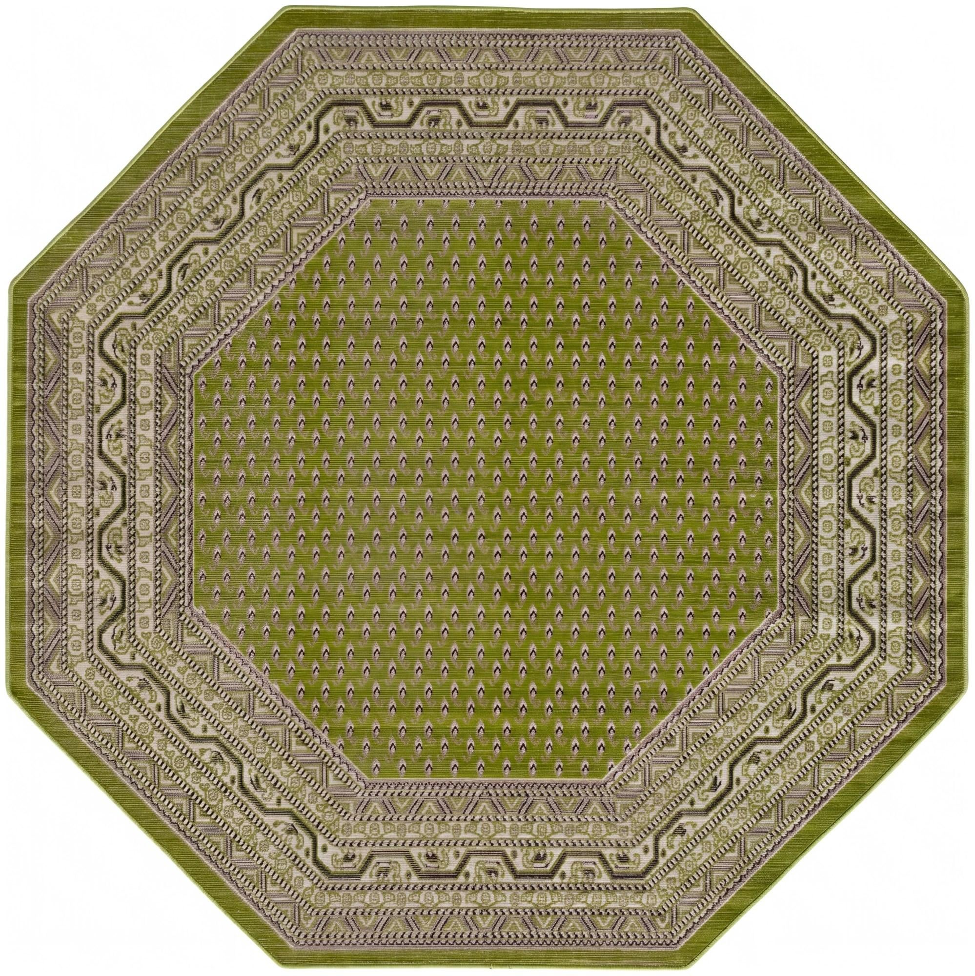 Green SoHo Octagon Rug