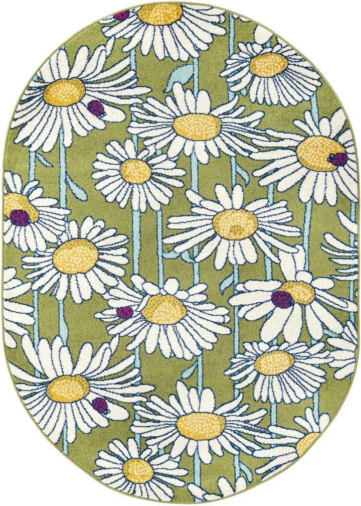 5' 3 x 7' 10 Bloom Oval Rug