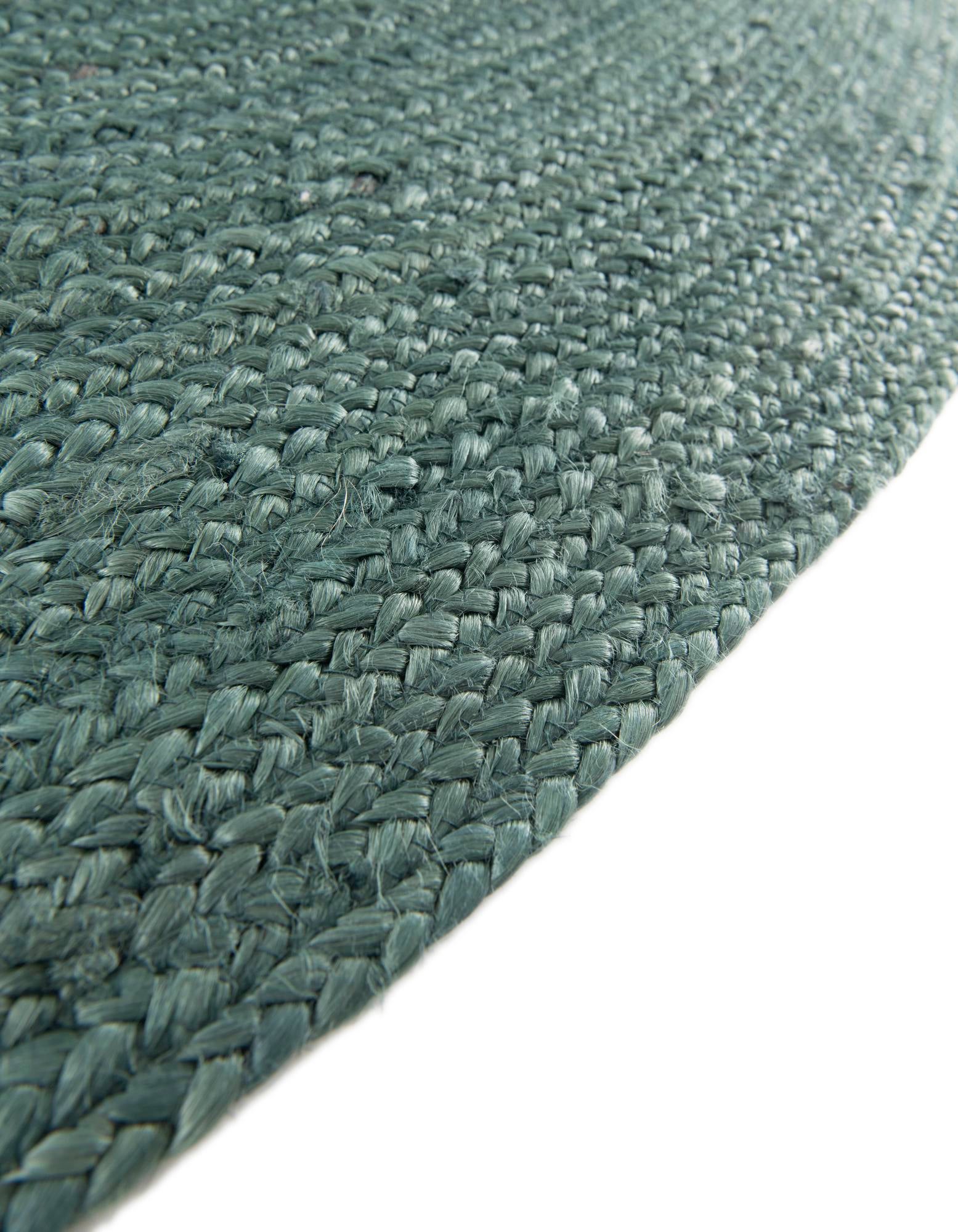 2' 2 x 3' 1 Handmade Braided Jute Oval Rug