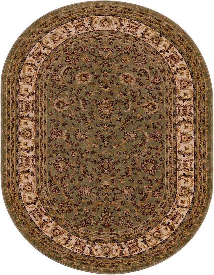 Detail image of 4' 1 x 6' 1 Classic Agra Oval Rug