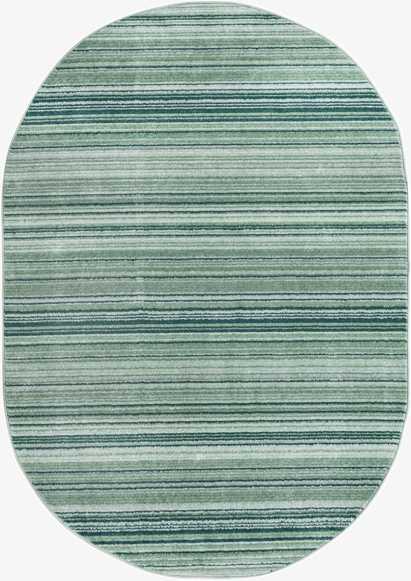 5' 3 x 8' Gemstone Oval Rug