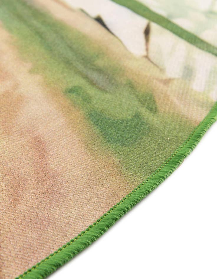 Detail image of 2' x 3' 1  Washable Jill Zarin Caribbean Indoor / Outdoor Oval Rug