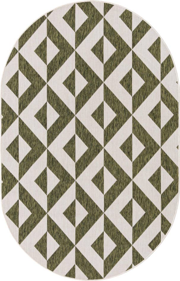 Detail image of 5' 3 x 8' Easy-Clean Jill Zarin Napa Indoor / Outdoor Oval Rug
