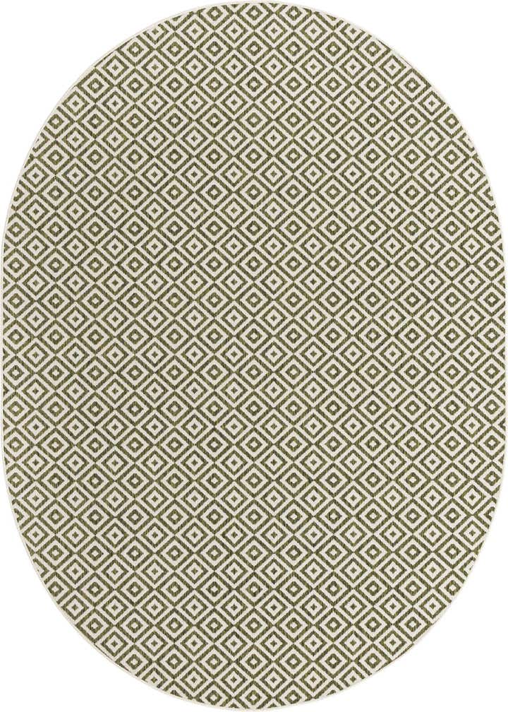7' 10 x 10' Easy-Clean Jill Zarin Costa Rica Indoor / Outdoor Oval Rug
