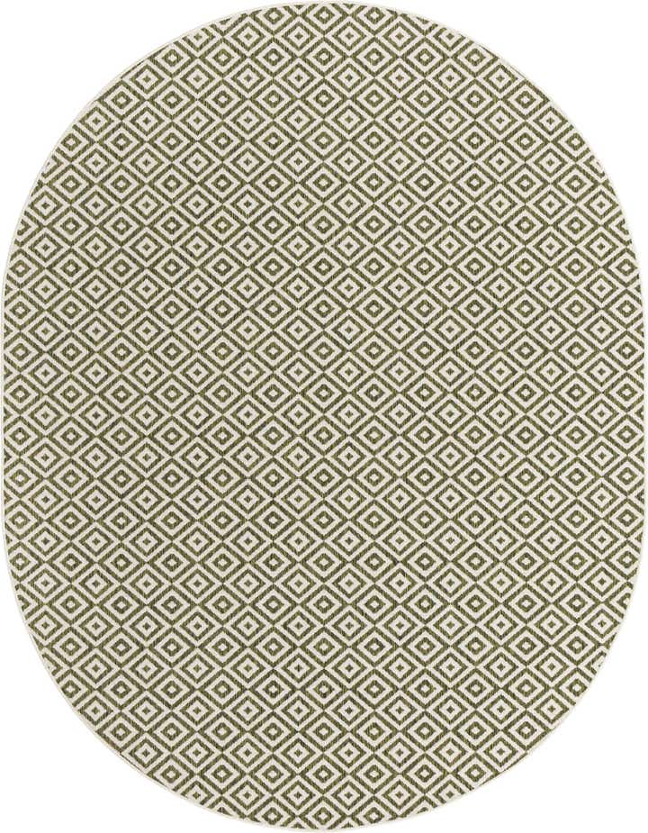7' 10 x 10' Easy-Clean Jill Zarin Costa Rica Indoor / Outdoor Oval Rug