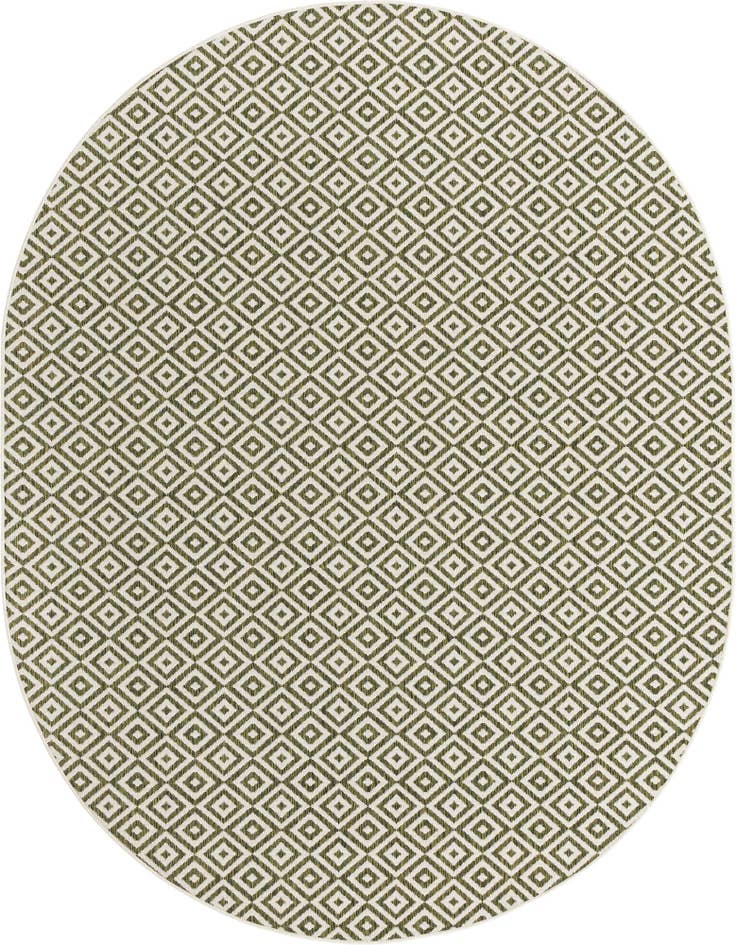 Detail image of 7' 10 x 10' Easy-Clean Jill Zarin Costa Rica Indoor / Outdoor Oval Rug