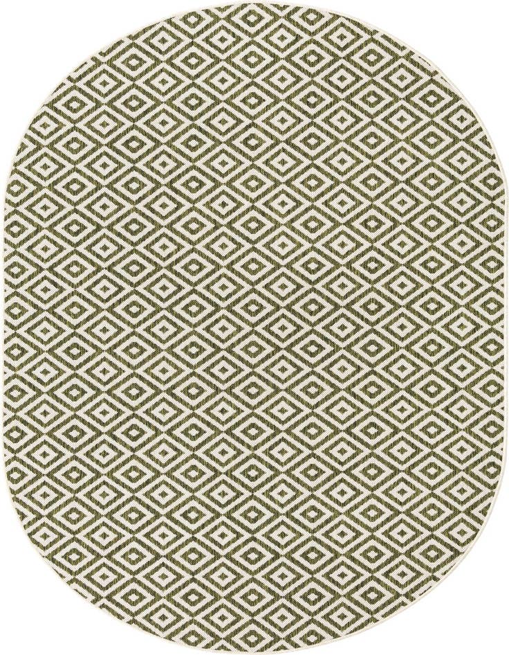 Detail image of 5' 3 x 8' Easy-Clean Jill Zarin Costa Rica Indoor / Outdoor Oval Rug