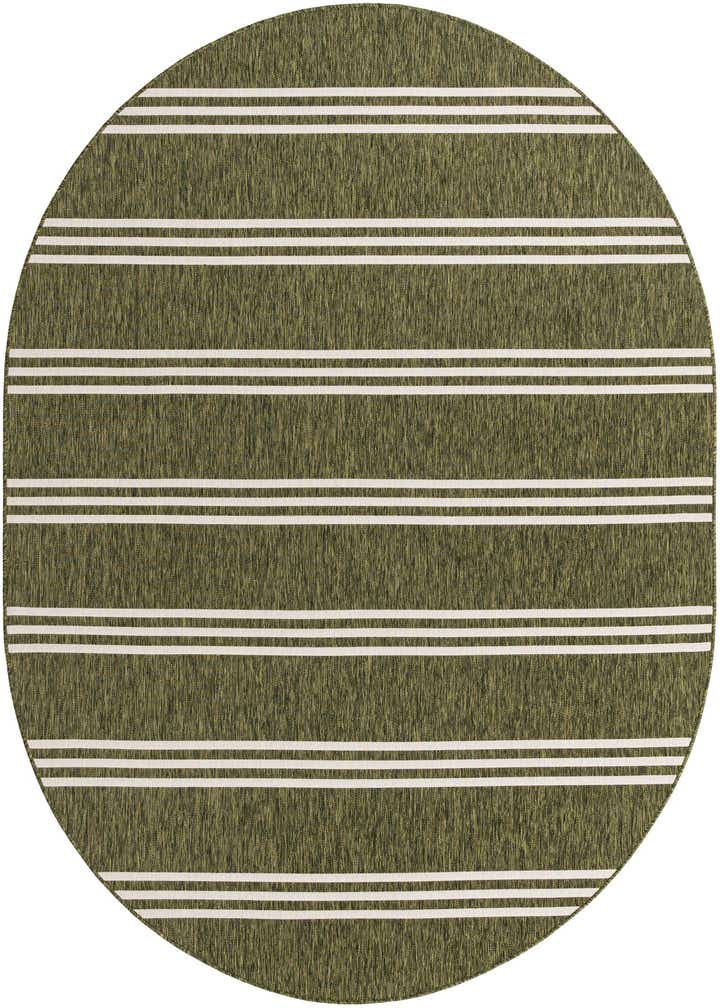 7' 10 x 10' Easy-Clean Jill Zarin Anguilla Indoor / Outdoor Oval Rug