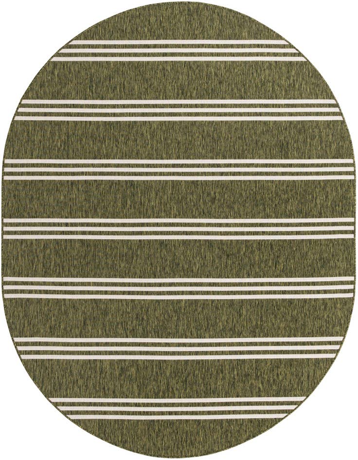 Detail image of 7' 10 x 10' Easy-Clean Jill Zarin Anguilla Indoor / Outdoor Oval Rug