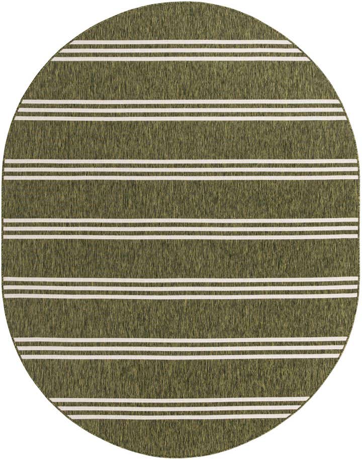 7' 10 x 10' Easy-Clean Jill Zarin Anguilla Indoor / Outdoor Oval Rug