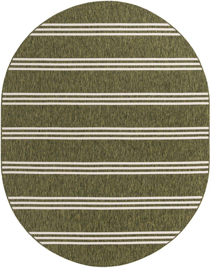 Detail image of 7' 10 x 10' Easy-Clean Jill Zarin Anguilla Indoor / Outdoor Oval Rug