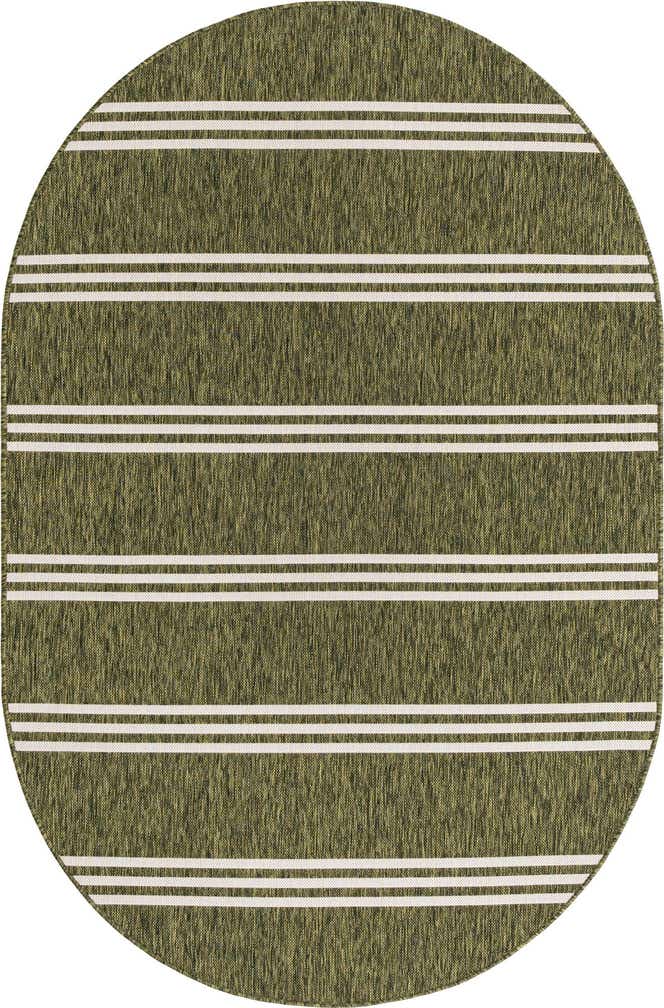 5' 3 x 8' Easy-Clean Jill Zarin Anguilla Indoor / Outdoor Oval Rug