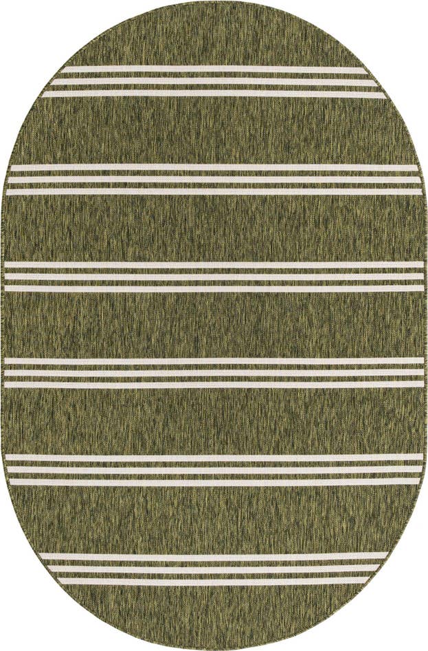 Detail image of 5' 3 x 8' Easy-Clean Jill Zarin Anguilla Indoor / Outdoor Oval Rug
