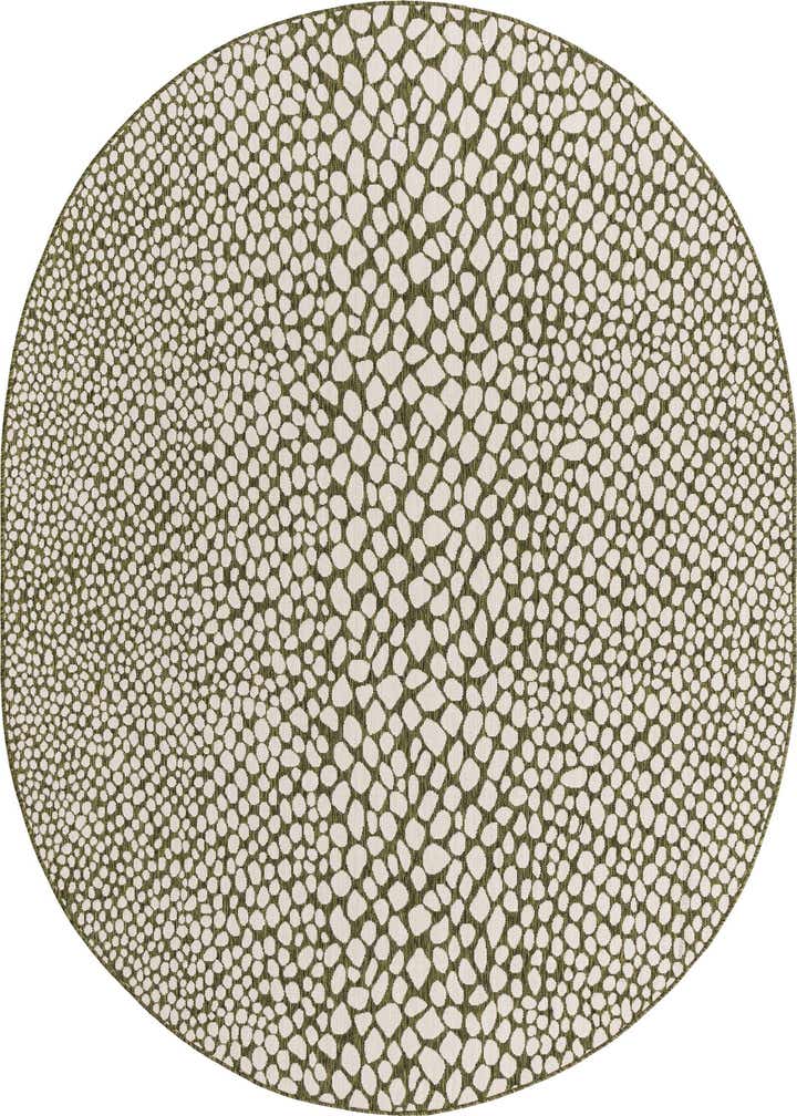 7' 10 x 10' Easy-Clean Jill Zarin Cape Town Indoor / Outdoor Oval Rug