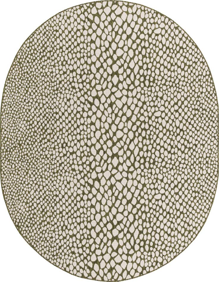 Detail image of 7' 10 x 10' Easy-Clean Jill Zarin Cape Town Indoor / Outdoor Oval Rug