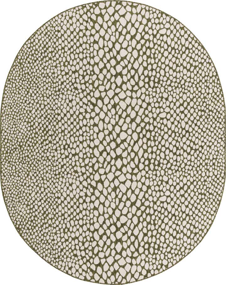 7' 10 x 10' Easy-Clean Jill Zarin Cape Town Indoor / Outdoor Oval Rug