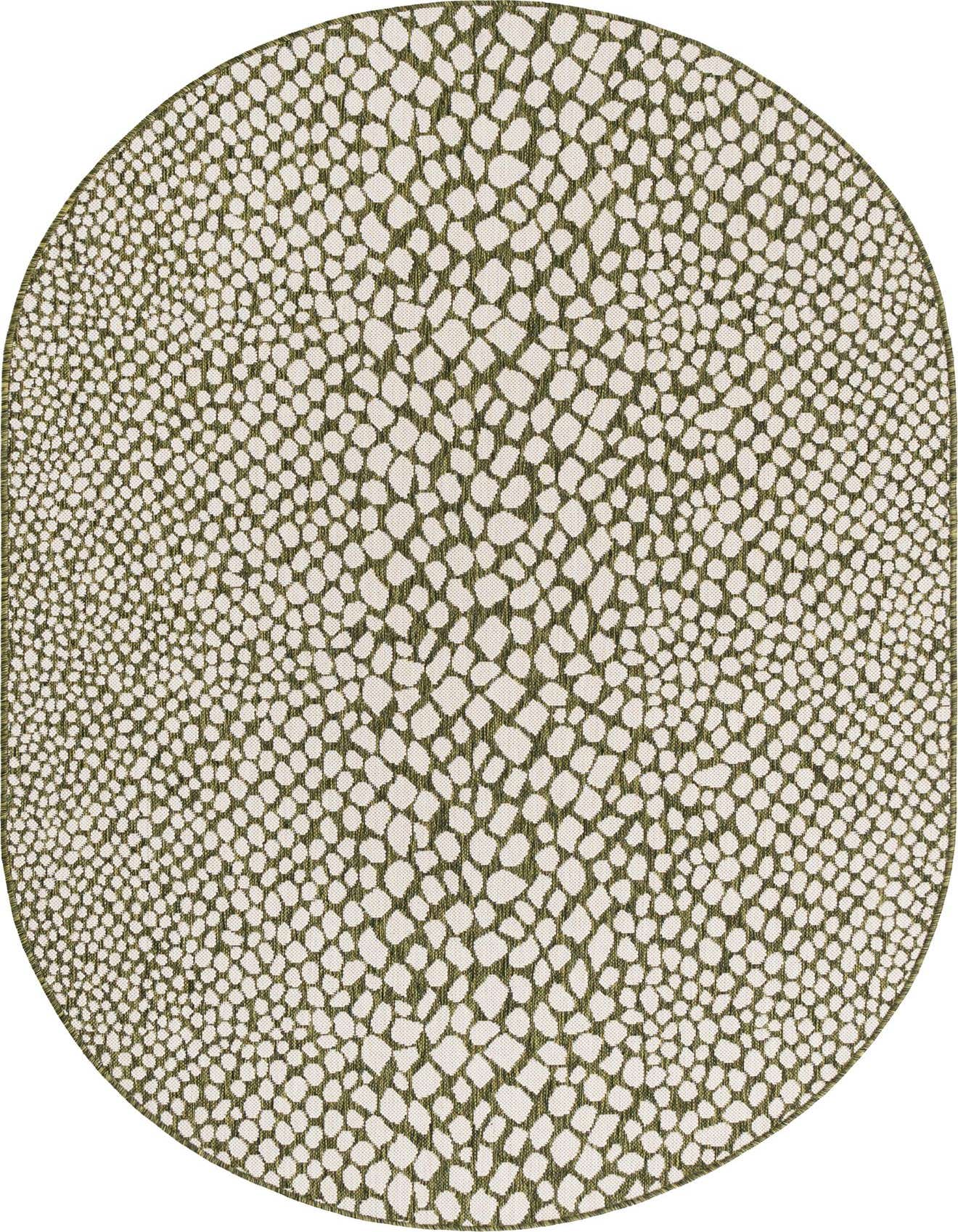 5' 3 x 8' Easy-Clean Jill Zarin Cape Town Indoor / Outdoor Oval Rug