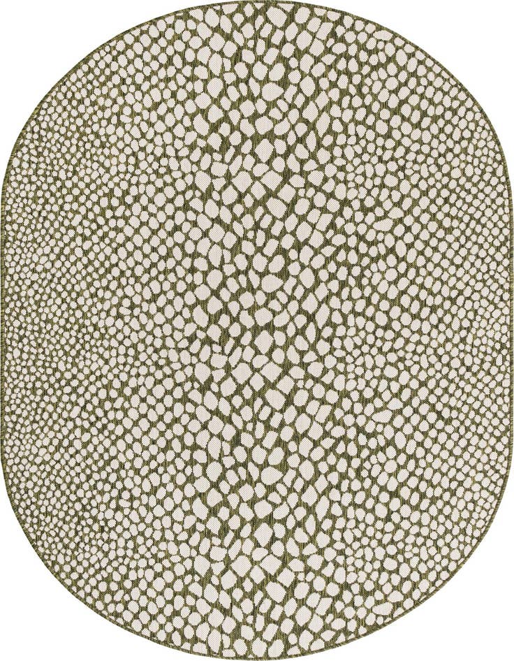 Detail image of 5' 3 x 8' Easy-Clean Jill Zarin Cape Town Indoor / Outdoor Oval Rug