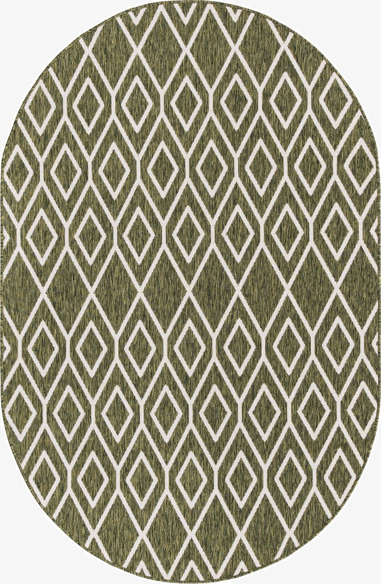 5' 3 x 8'  Washable Jill Zarin Turks and Caicos Indoor / Outdoor Oval Rug