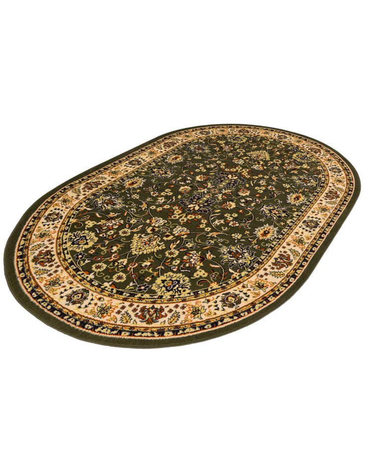 Detail image of 6' x 9' Kashan Design Oval Rug