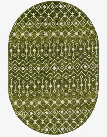 4' x 6' Moroccan Trellis Oval Rug