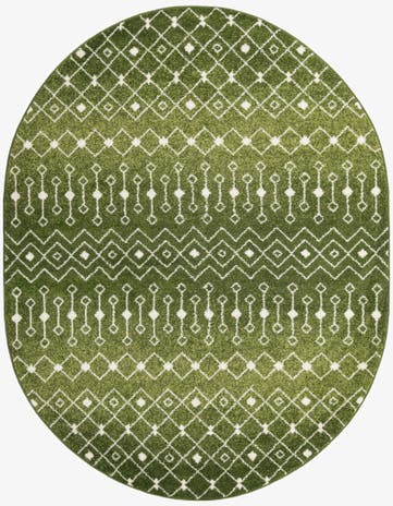 7' 10 x 10' Moroccan Trellis Oval Rug