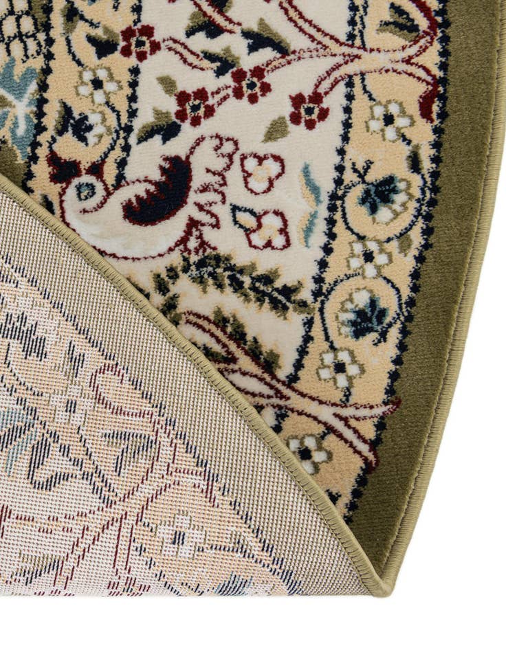 Detail image of 4' x 6' Nain Design Oval Rug