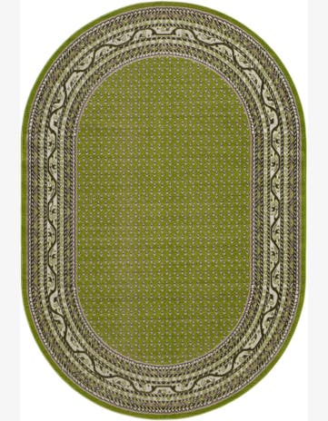 Green SoHo Oval Rug
