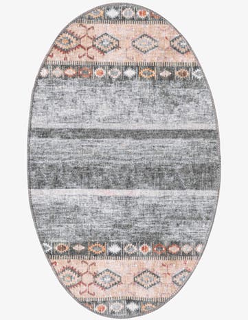 Green Timeless Oval Rug