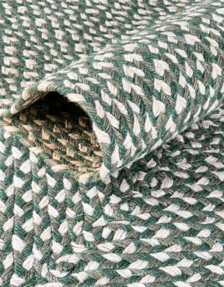 2' x 3' 1 Handmade Tweed Braided Jute Oval Rug