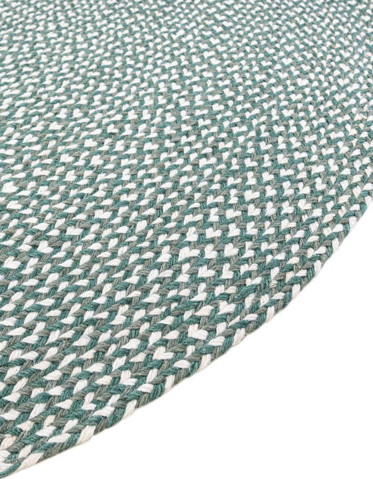 Detail image of 2' x 3' 1  Hand Tweed Braided Jute Oval Rug