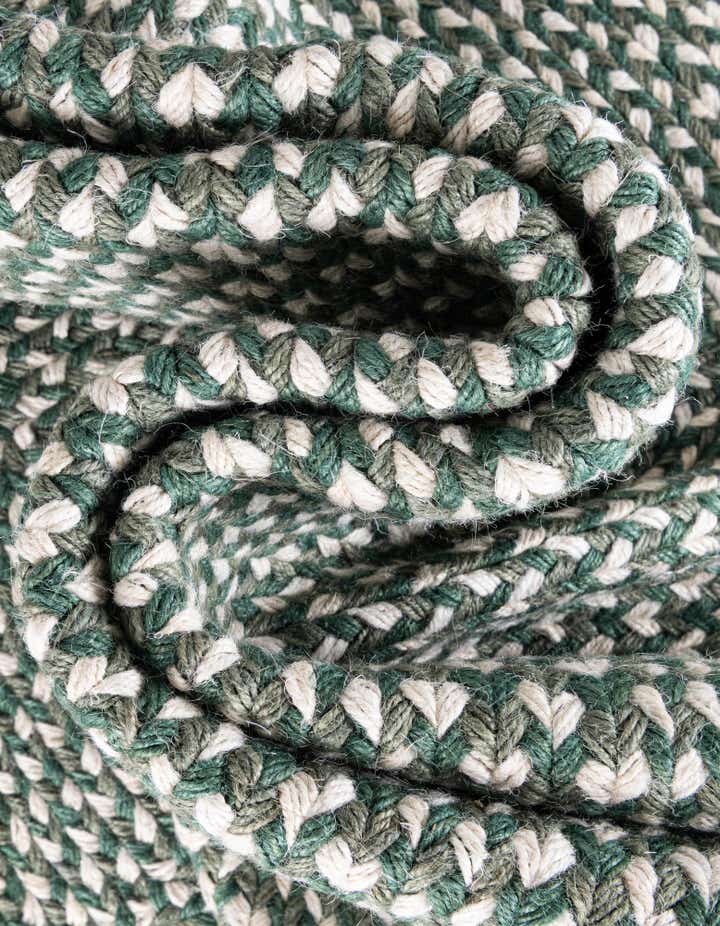 2' x 3' 1 Handmade Tweed Braided Jute Oval Rug