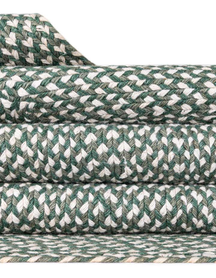 2' x 3' 1 Handmade Tweed Braided Jute Oval Rug
