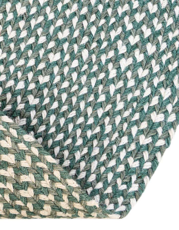 2' x 3' 1 Handmade Tweed Braided Jute Oval Rug