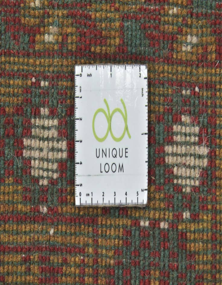 Detail image of 6' 10 x 9' 10 Hand Knotted Afghan Akhche Wool Rug