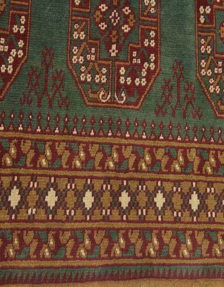 Detail image of 6' 10 x 9' 10 Hand Knotted Afghan Akhche Wool Rug