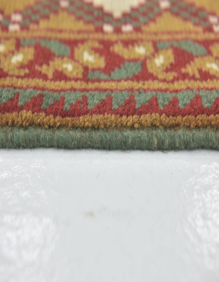 Detail image of 6' 10 x 9' 10 Hand Knotted Afghan Akhche Wool Rug