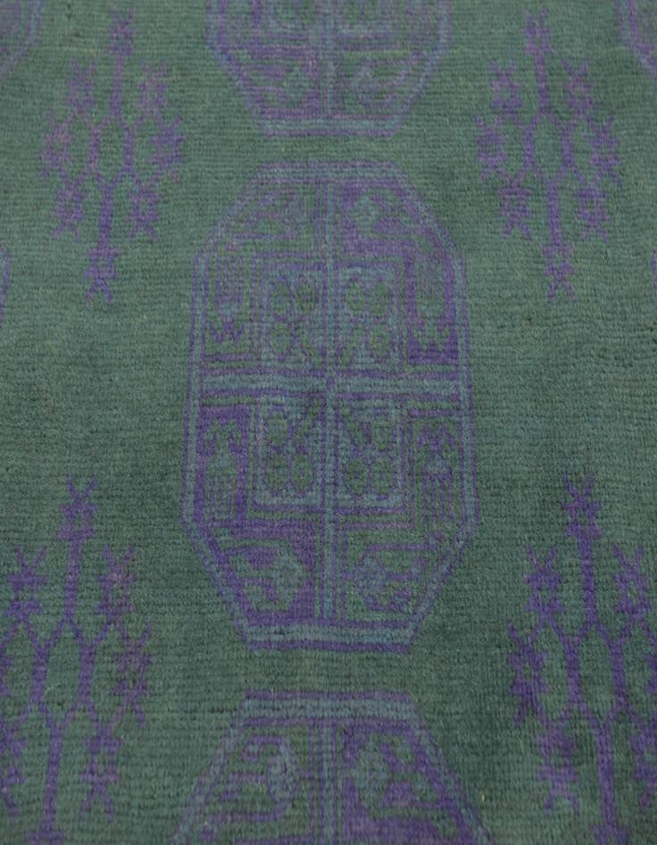 Detail image of 7' x 9' 10 Hand Knotted Afghan Akhche Wool Rug